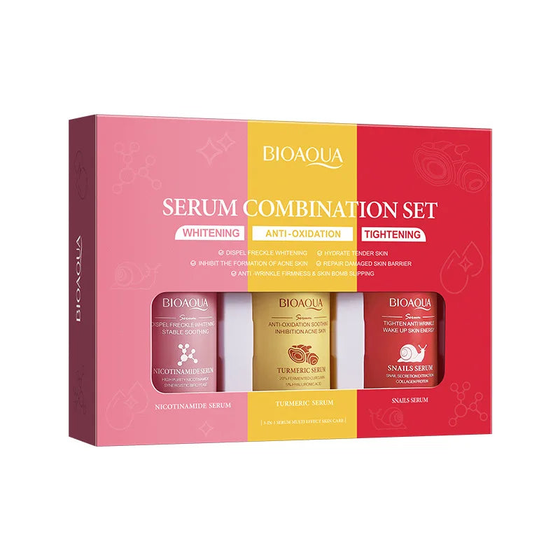 3-Piece Anti-Aging Facial Serum Set for Radiant Skin
