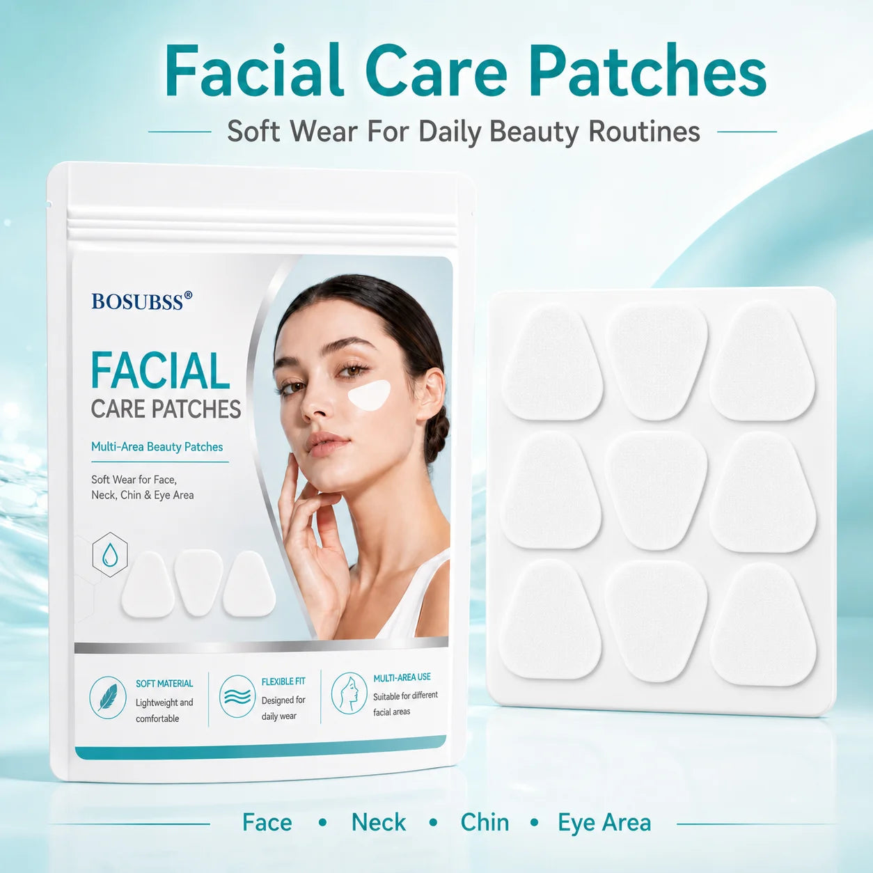 Silicone Anti-Wrinkle Facial Patches for Smoother Skin - 13