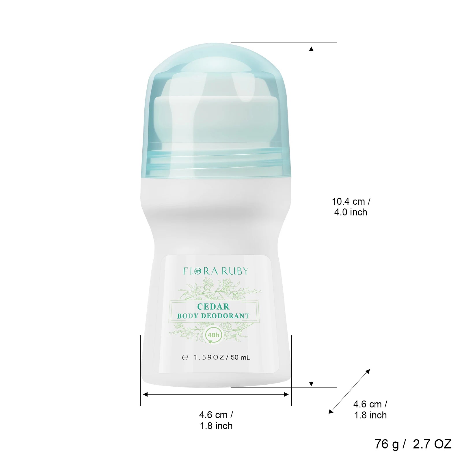Natural Aluminum-Free Deodorant Roll-On