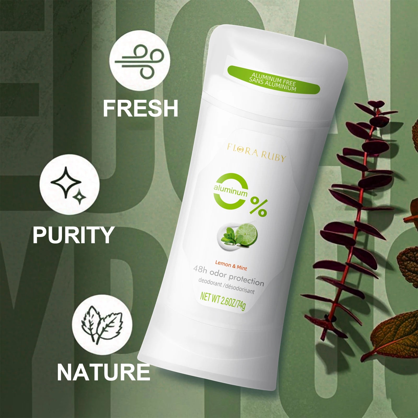 Natural Aluminum-Free Deodorant Stick Set