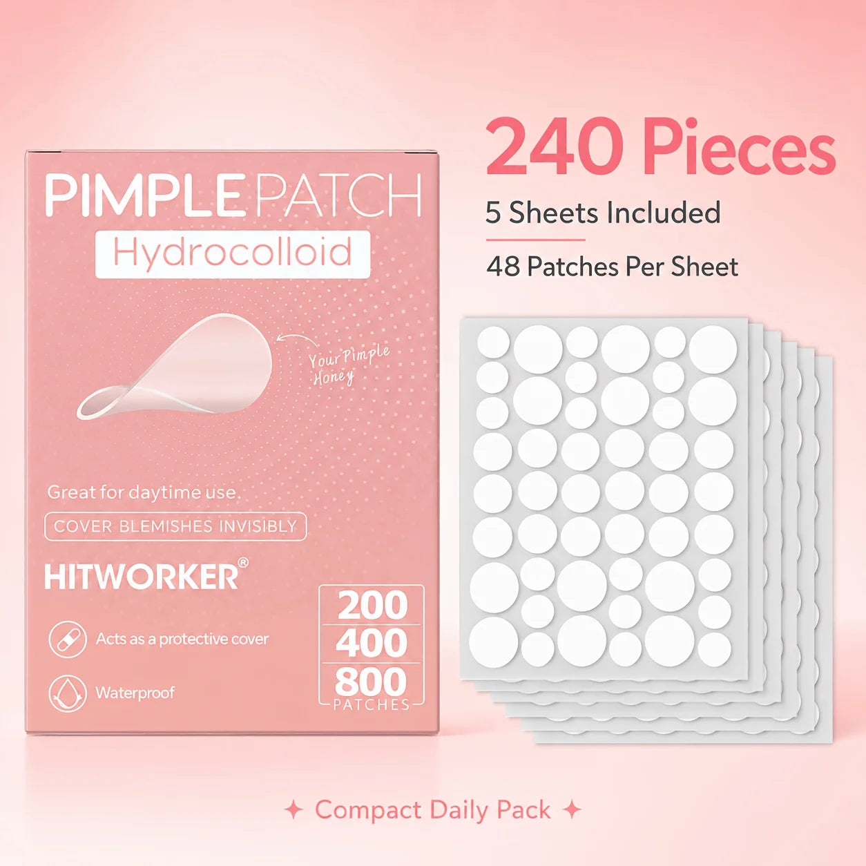 Invisible Hydrocolloid Acne Patch Set