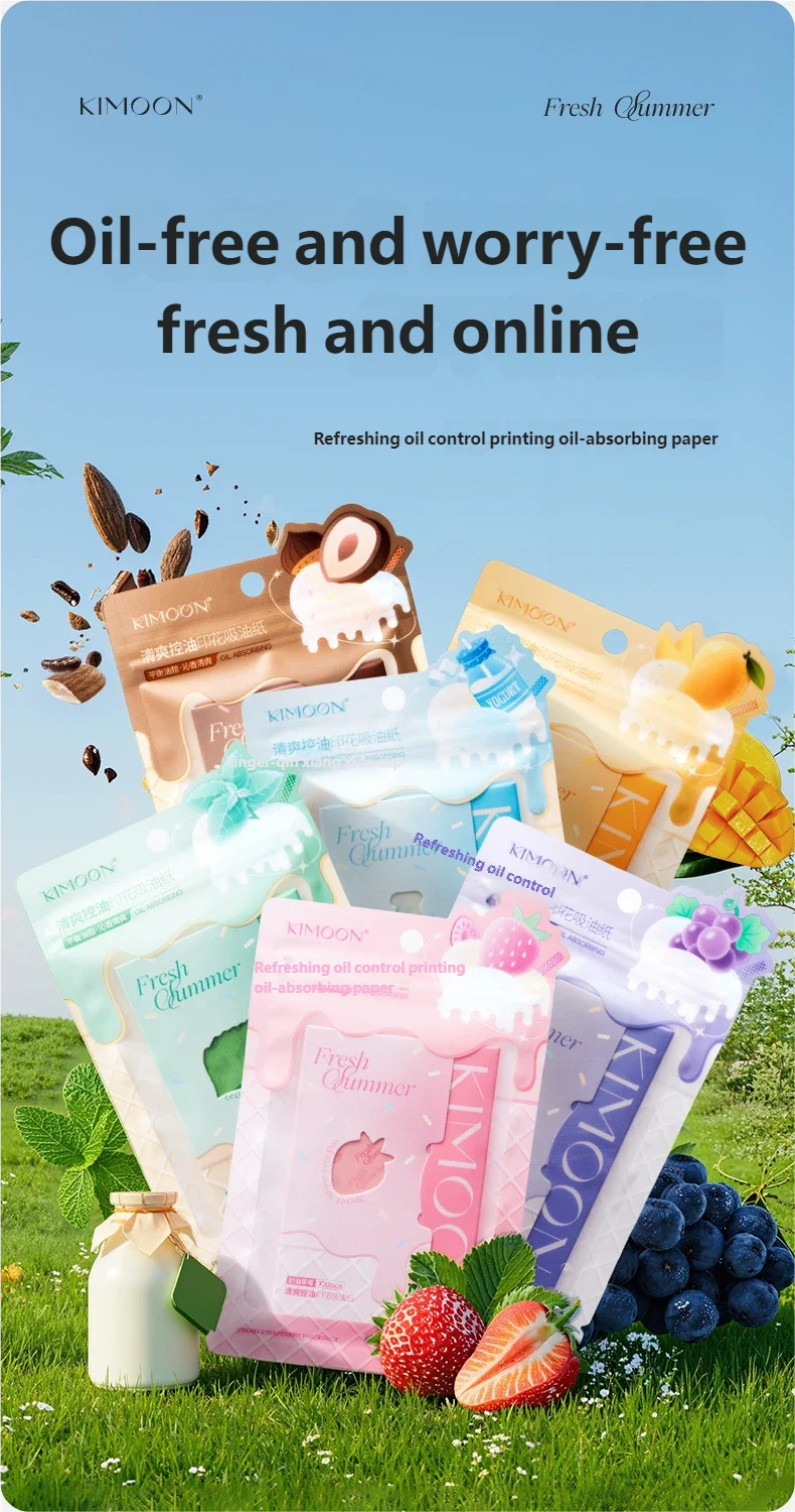 Oil-Absorbing Face Blotting Wipes for Shine Control