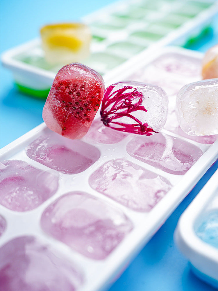 14-Grid Easy-Release Silicone Ice Cube Tray