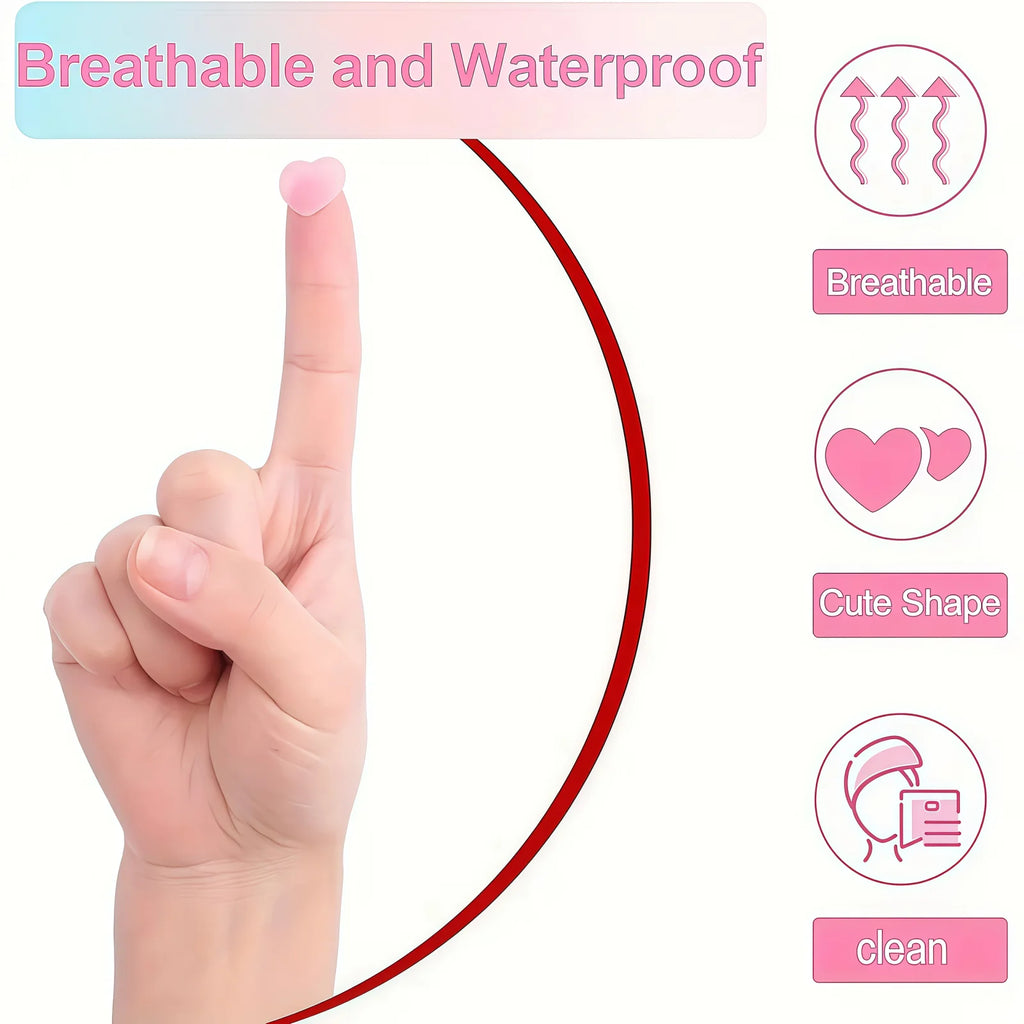 Colorful Heart Hydrocolloid Pimple Patches for Acne Treatment
