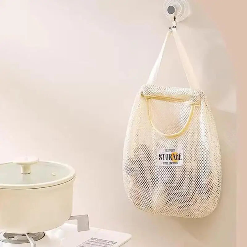 Wall-Hanging Mesh Organizer for Socks and Underwear