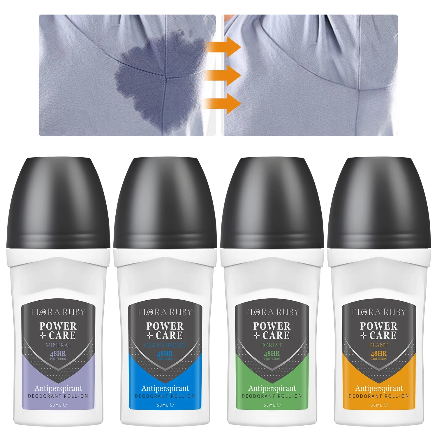 Long-Lasting Anti-Sweat Roll-On Deodorant