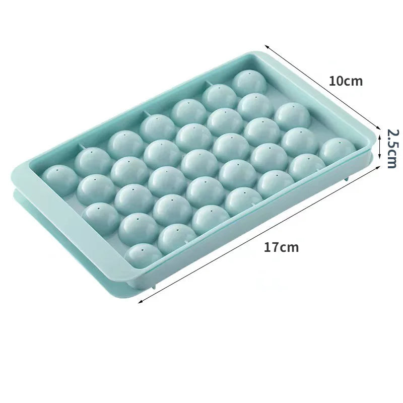33-Ball Round Ice Cube Tray for Whiskey and Cocktails - 5