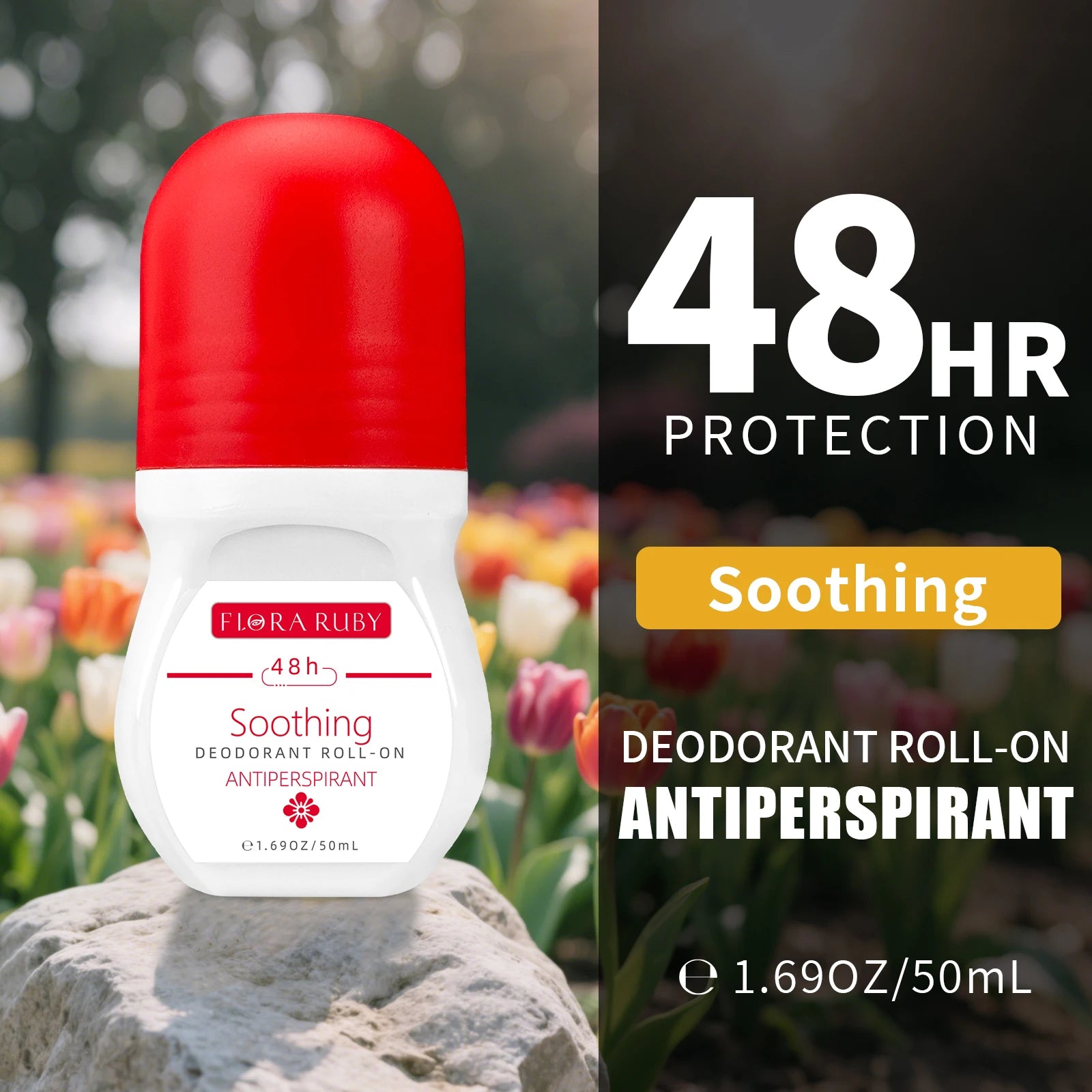 48-Hour Long-Lasting Antiperspirant Roll-On for All-Day Freshness