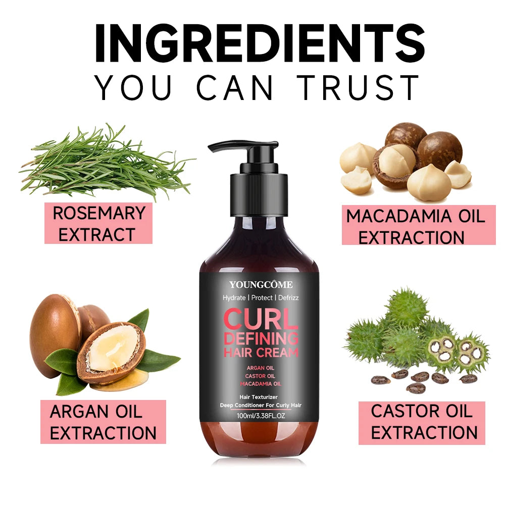 Hair Sculpting Mousse for Defined Frizz-Free Curls - 3