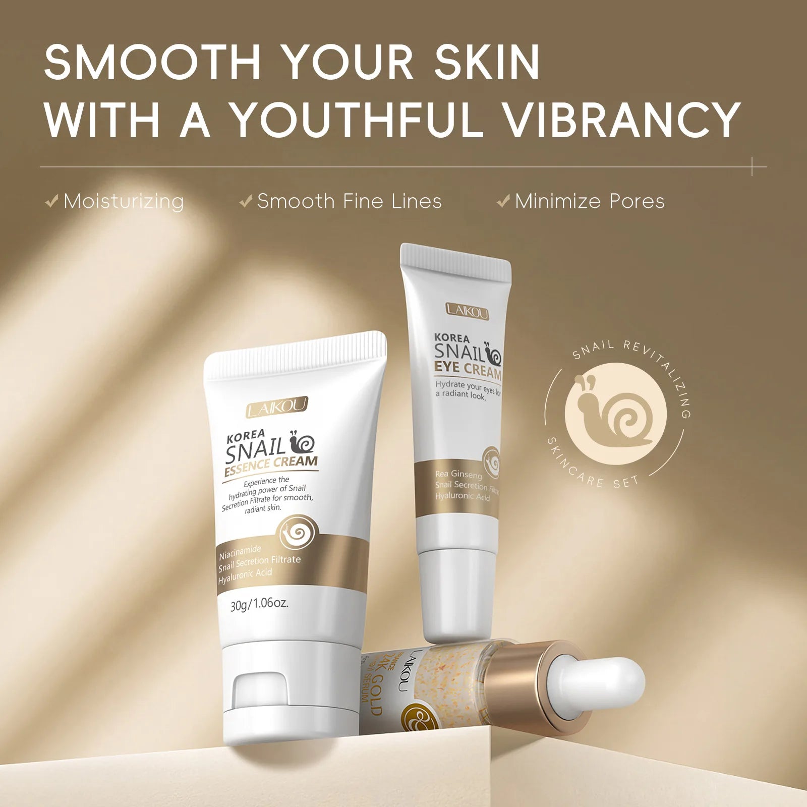 Snail Mucin Anti-Aging Skin Care Set - 1