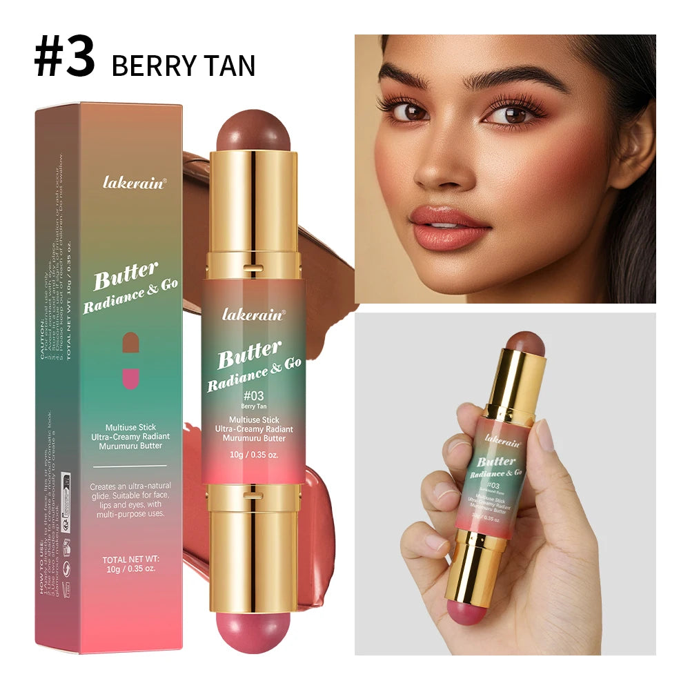2-in-1 Dual-Ended Cream Bronzer and Blush Stick