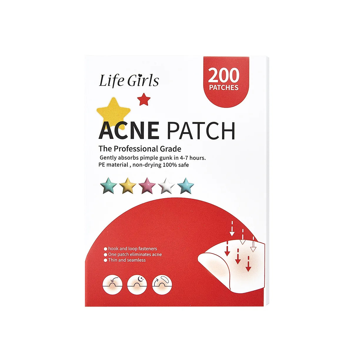 Star-Shaped Hydrocolloid Acne Patches for Clear Skin - 5