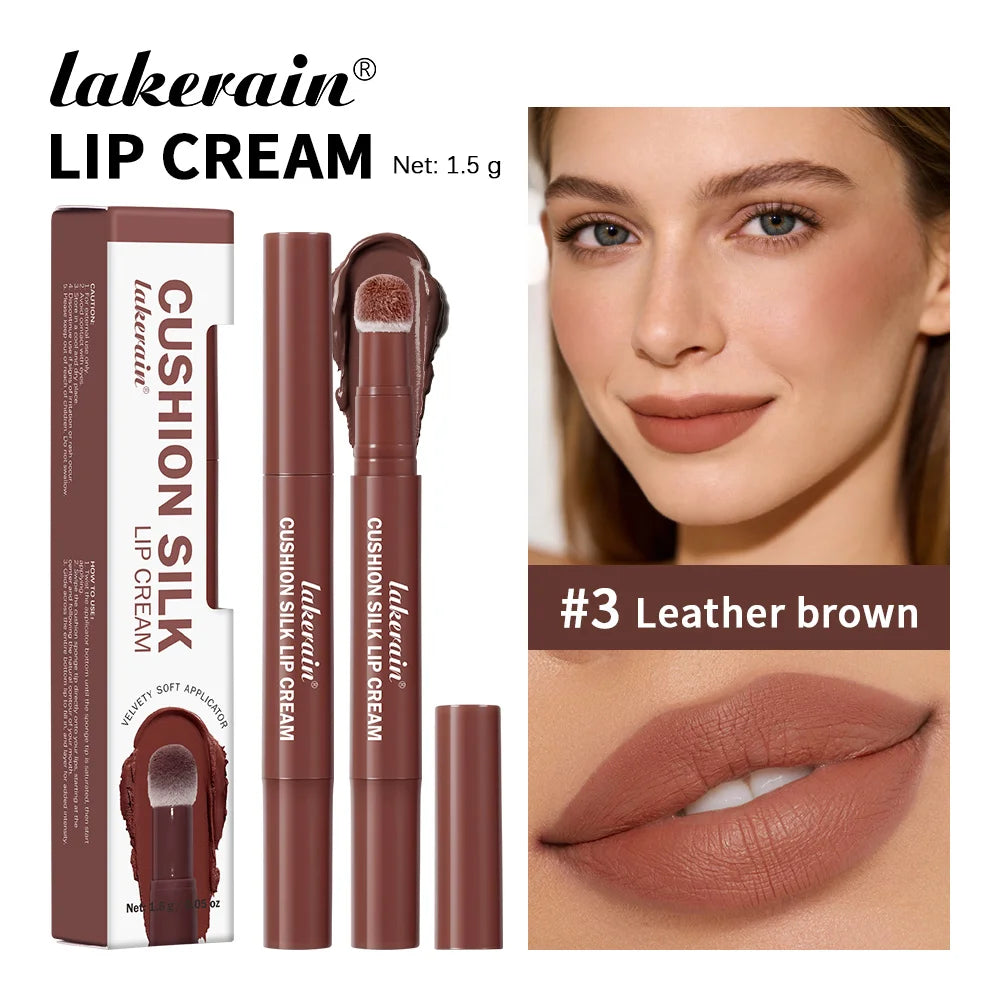 2-in-1 Velvet Lip Cream and Blush with Cushion Applicator
