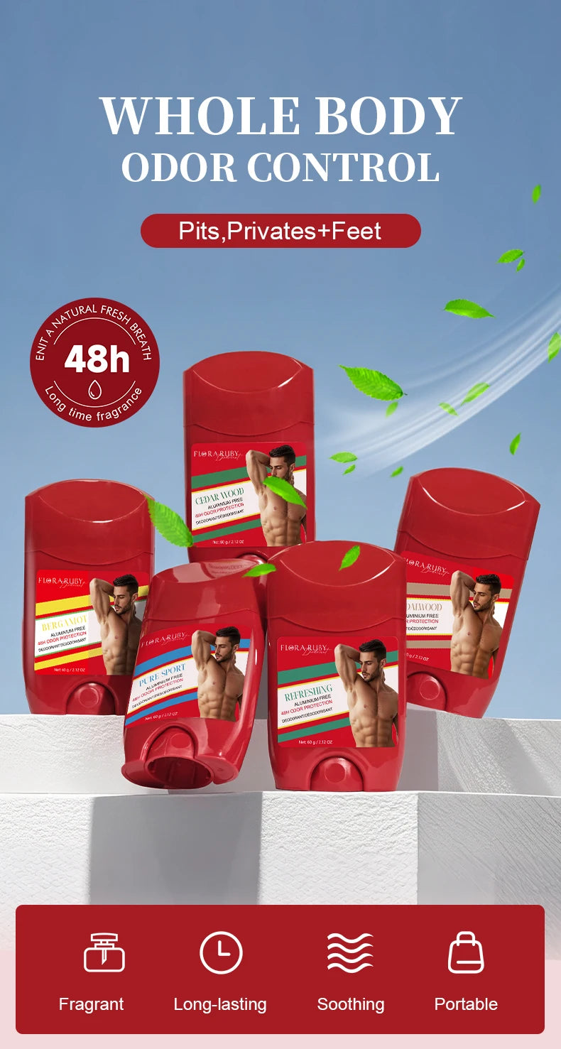 Long-Lasting Aluminum-Free Deodorant Stick for Men - 7