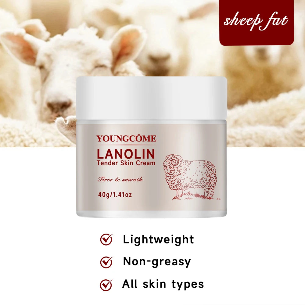 Pure Lanolin Moisturizing Cream for Dry and Sensitive Skin