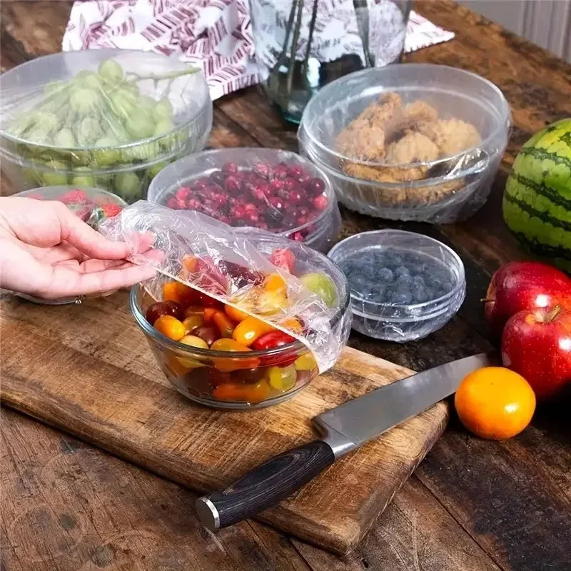 Elastic Disposable Food Covers for Kitchen Storage
