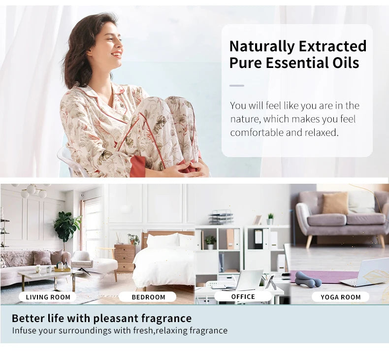Pure Organic Plant Essential Oil Set for Aromatherapy and Diffusers