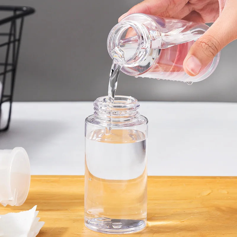 Refillable Press Pump Bottle for Makeup Remover and Toner