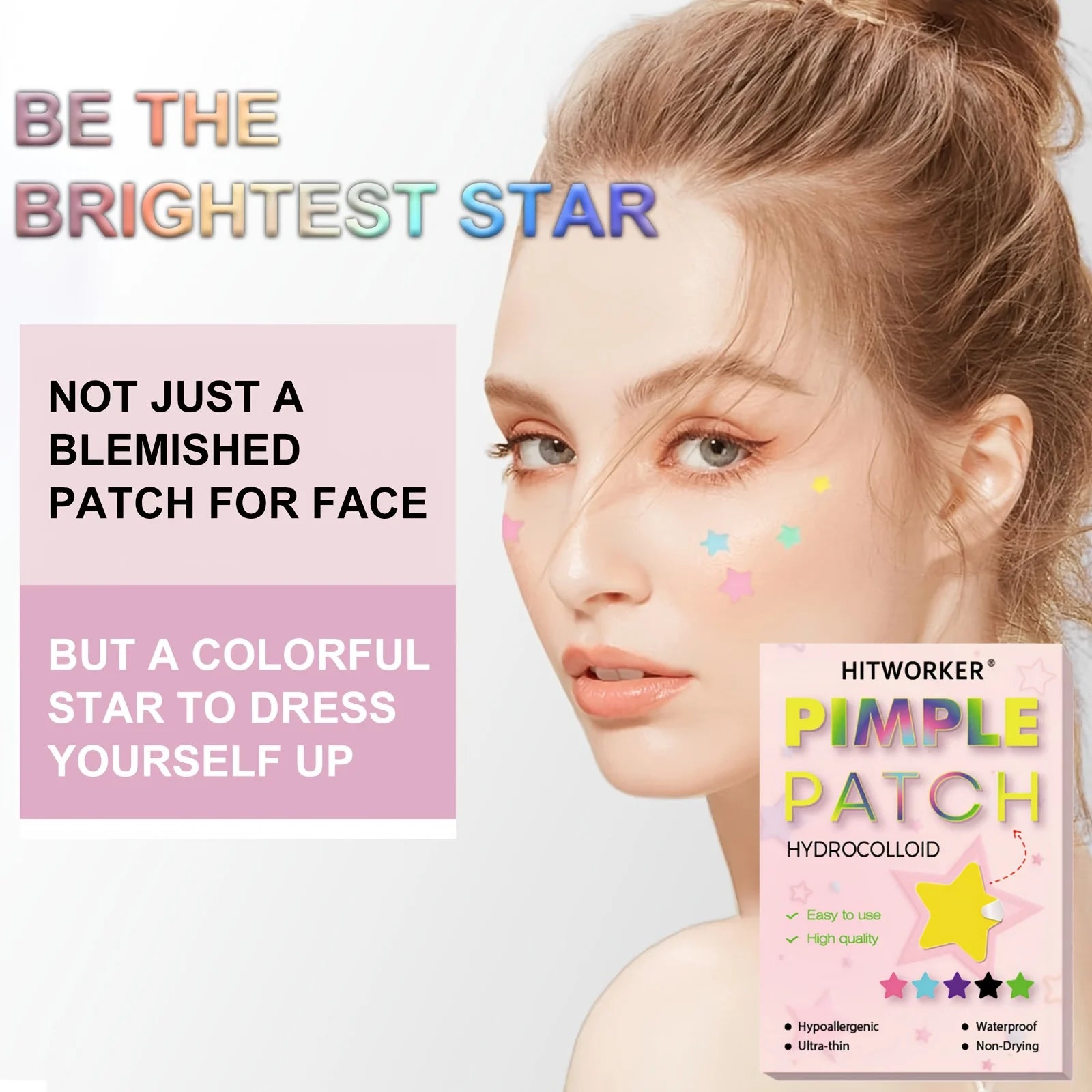 1680-Piece Hydrocolloid Star Acne Pimple Patches - 3