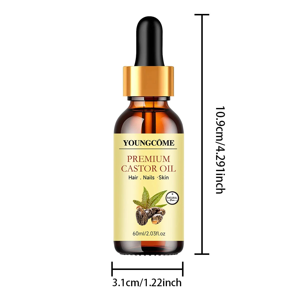 Pure Organic Castor Oil for Hair and Skin Care - 10