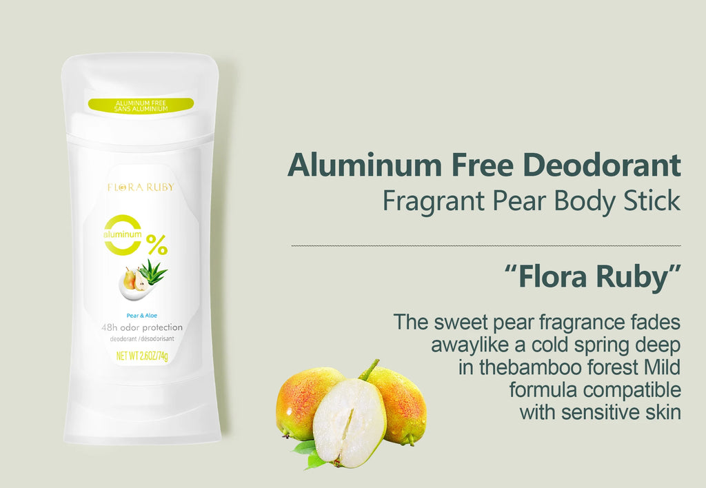 3-Pack Aluminum-Free Natural Deodorant Sticks