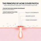 Star Shaped Hydrocolloid Acne Patches for Blemishes