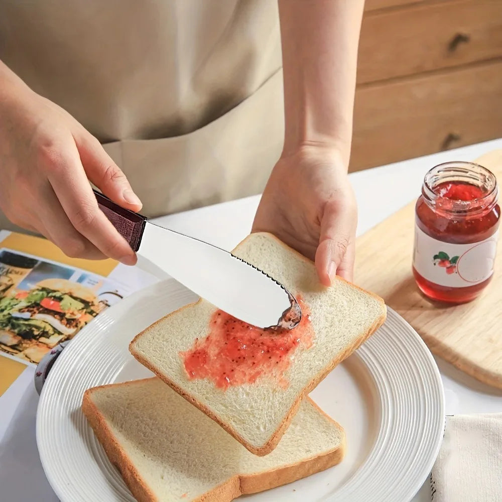 Stainless Steel Butter Knife and Cream Spreader - 1