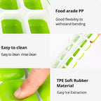 14-Grid Easy-Release Silicone Ice Cube Tray