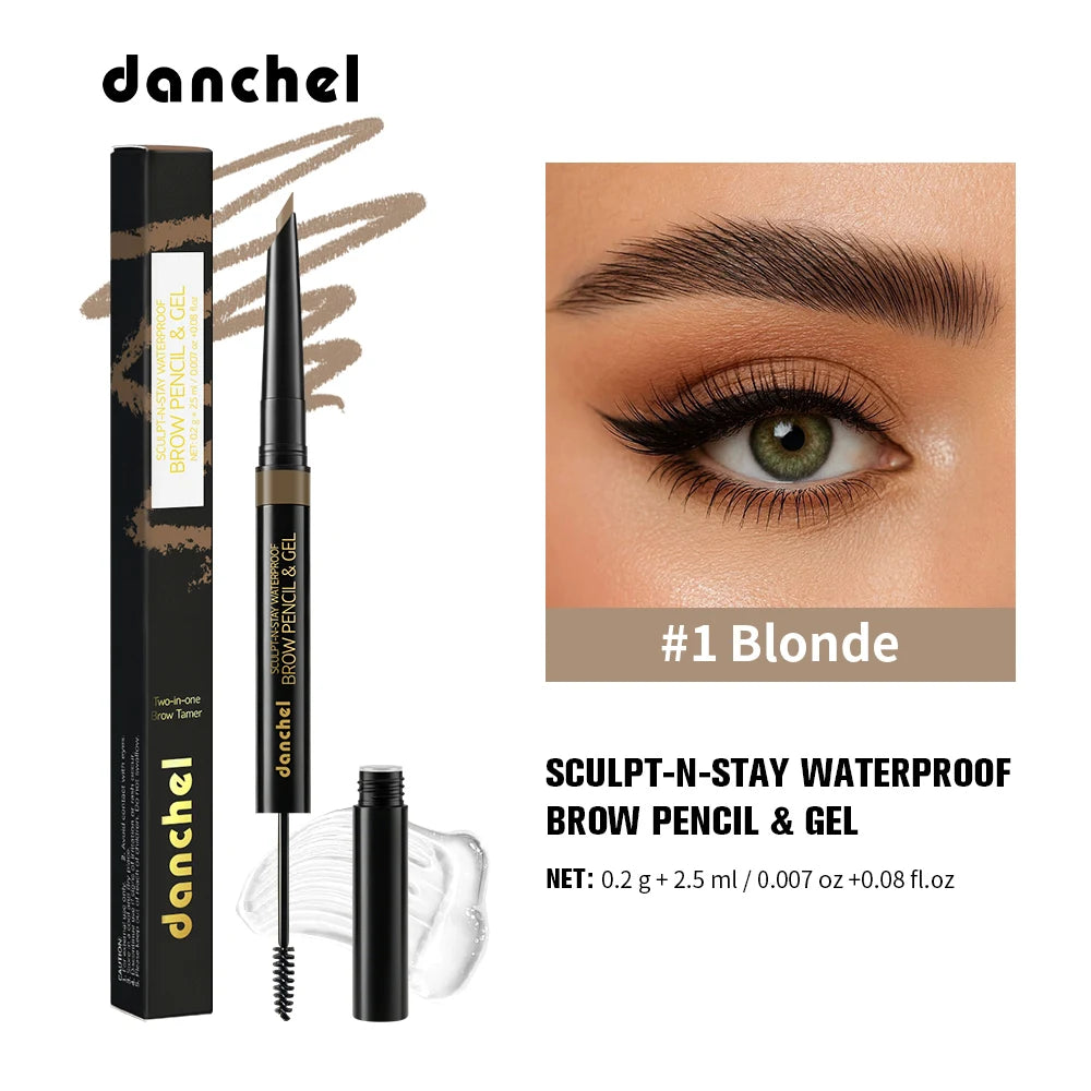 2-in-1 Waterproof Brow Pencil and Sculpting Gel - 20