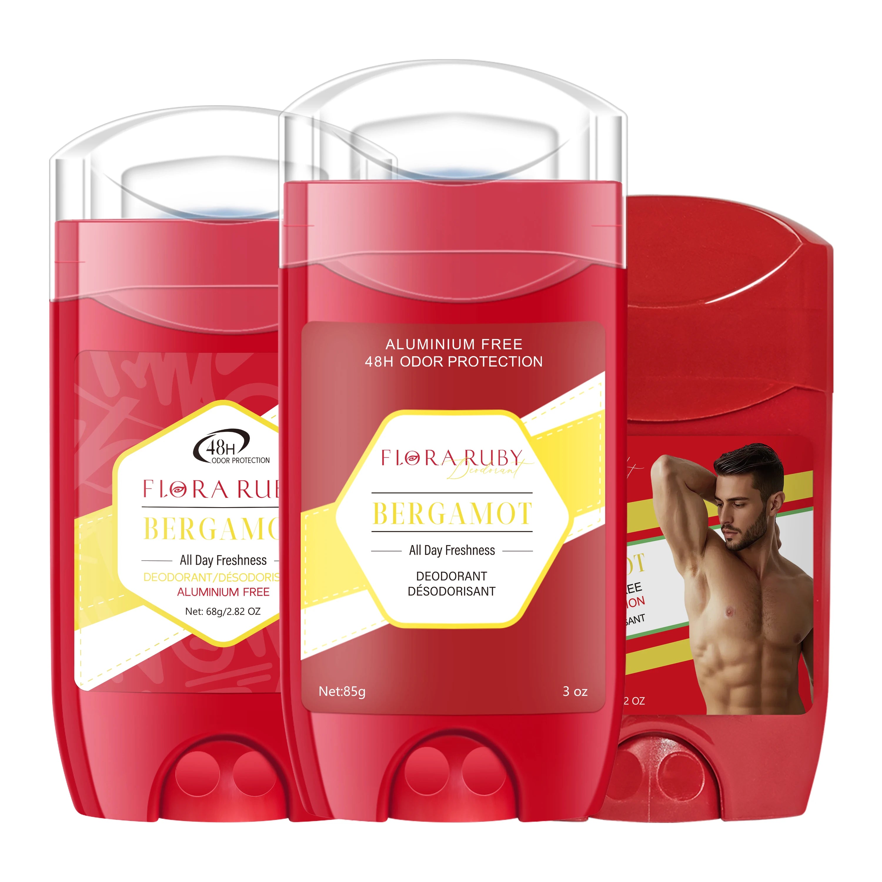 Aluminum-Free Men's Deodorant Stick 3-Pack - 19