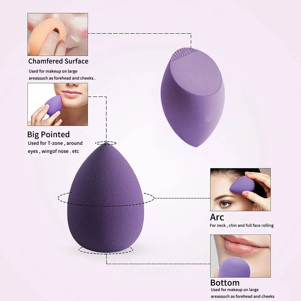 Soft Makeup Beauty Blending Sponges for Flawless Foundation - 9