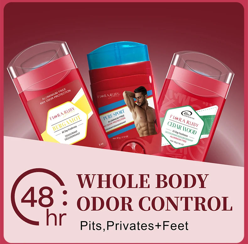 Aluminum-Free Men's Deodorant Stick 3-Pack