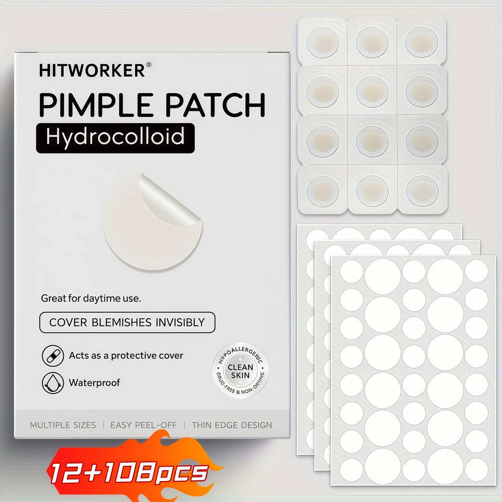 Hydrocolloid Acne Patches for Invisible Blemish Healing