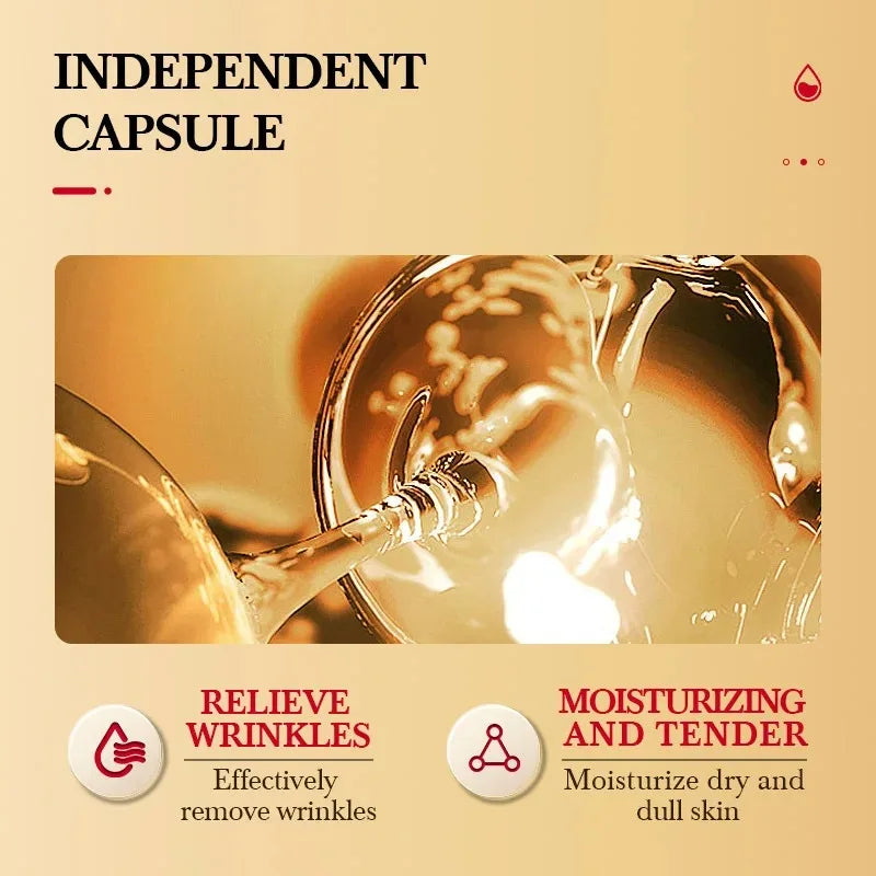 Anti-Wrinkle Placenta Facial Serum Capsules