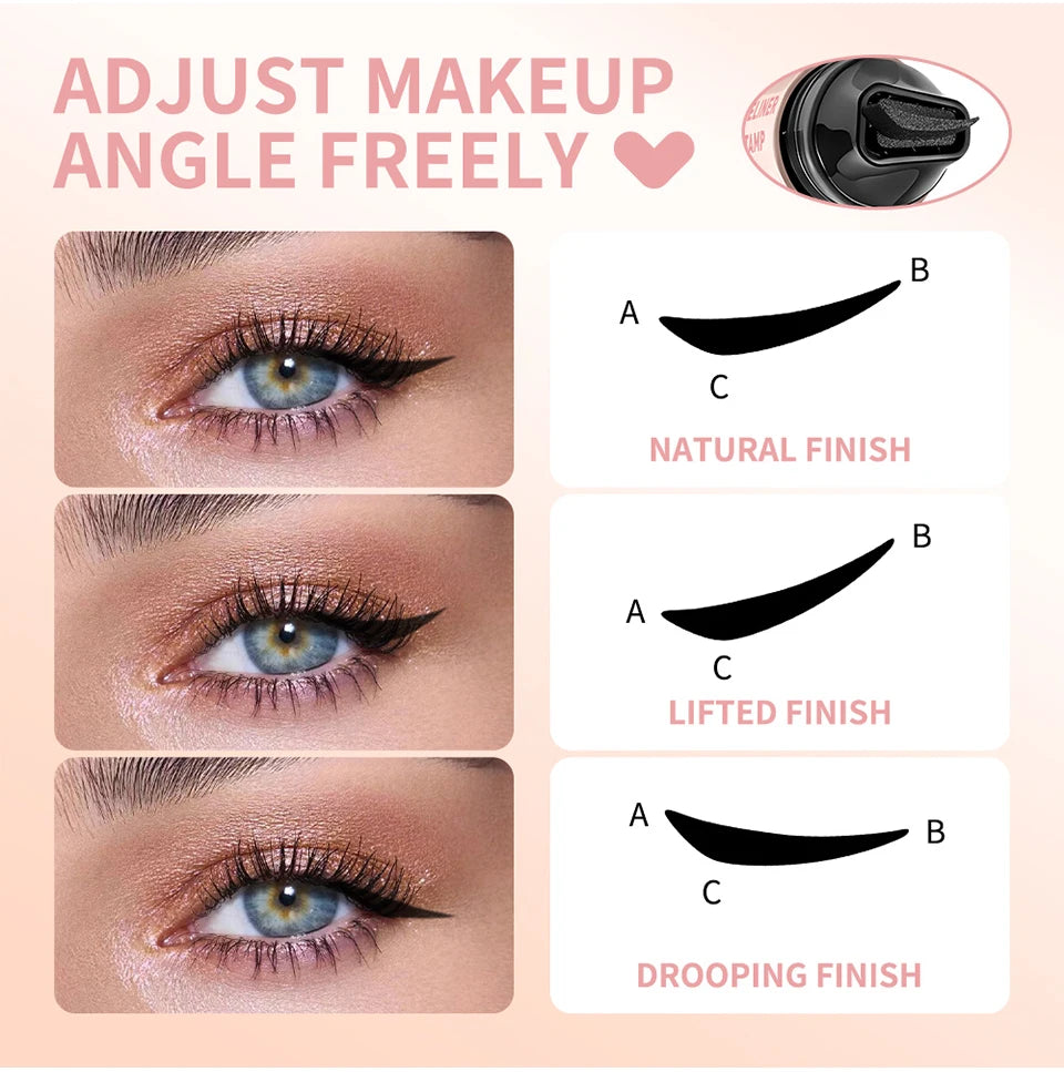Waterproof Double-Wing Eyeliner Stamp for Perfect Wings