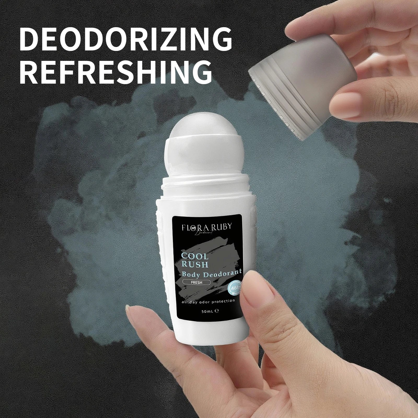 4-Piece Aluminum-Free Roll-On Deodorant Set for Men