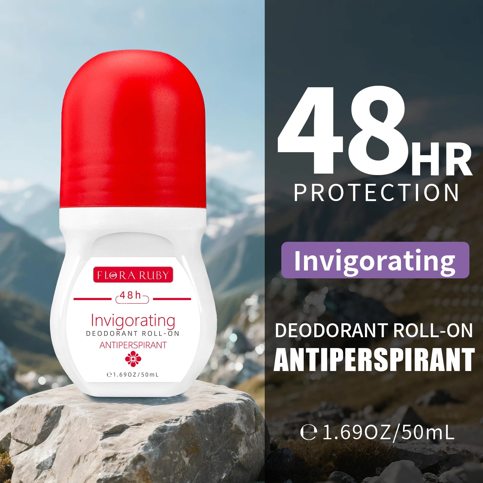 48-Hour Long-Lasting Antiperspirant Roll-On for All-Day Freshness - 18
