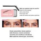 Long-Lasting Transparent Eyebrow Styling Soap and Grooming Kit