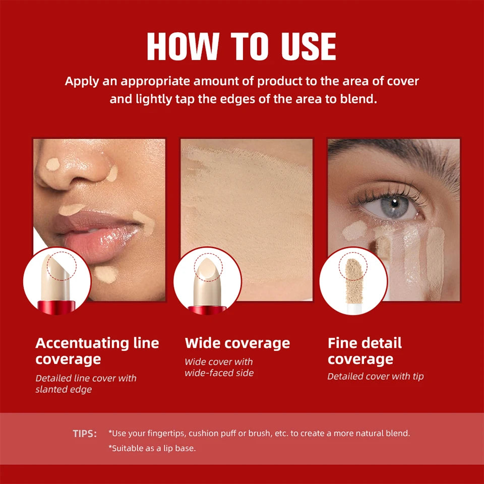 2-in-1 Full Coverage Blurring Concealer and Foundation - 13