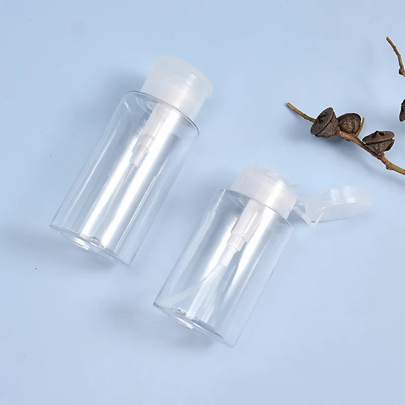 Refillable Press Pump Bottle for Makeup Remover and Toner - 12