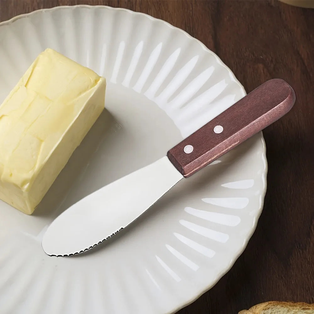 Stainless Steel Butter Knife and Cream Spreader - 6