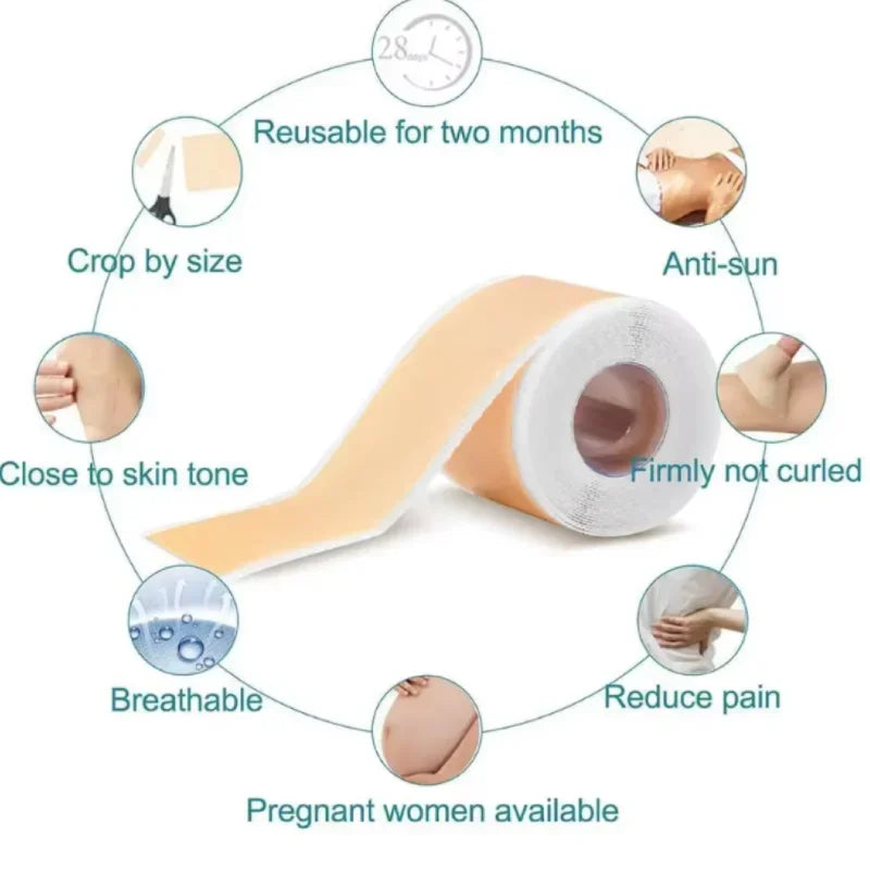 Silicone Scar Removal Tape for Surgery and Burn Scars - 12