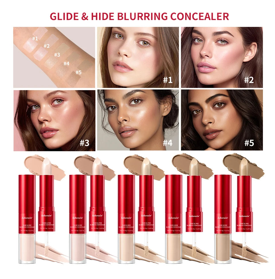 2-in-1 Full Coverage Blurring Concealer and Foundation - 8