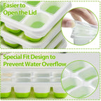 14-Grid Easy-Release Silicone Ice Cube Tray