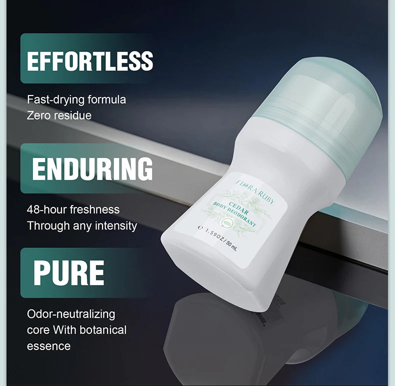 Natural Aluminum-Free Deodorant Roll-On