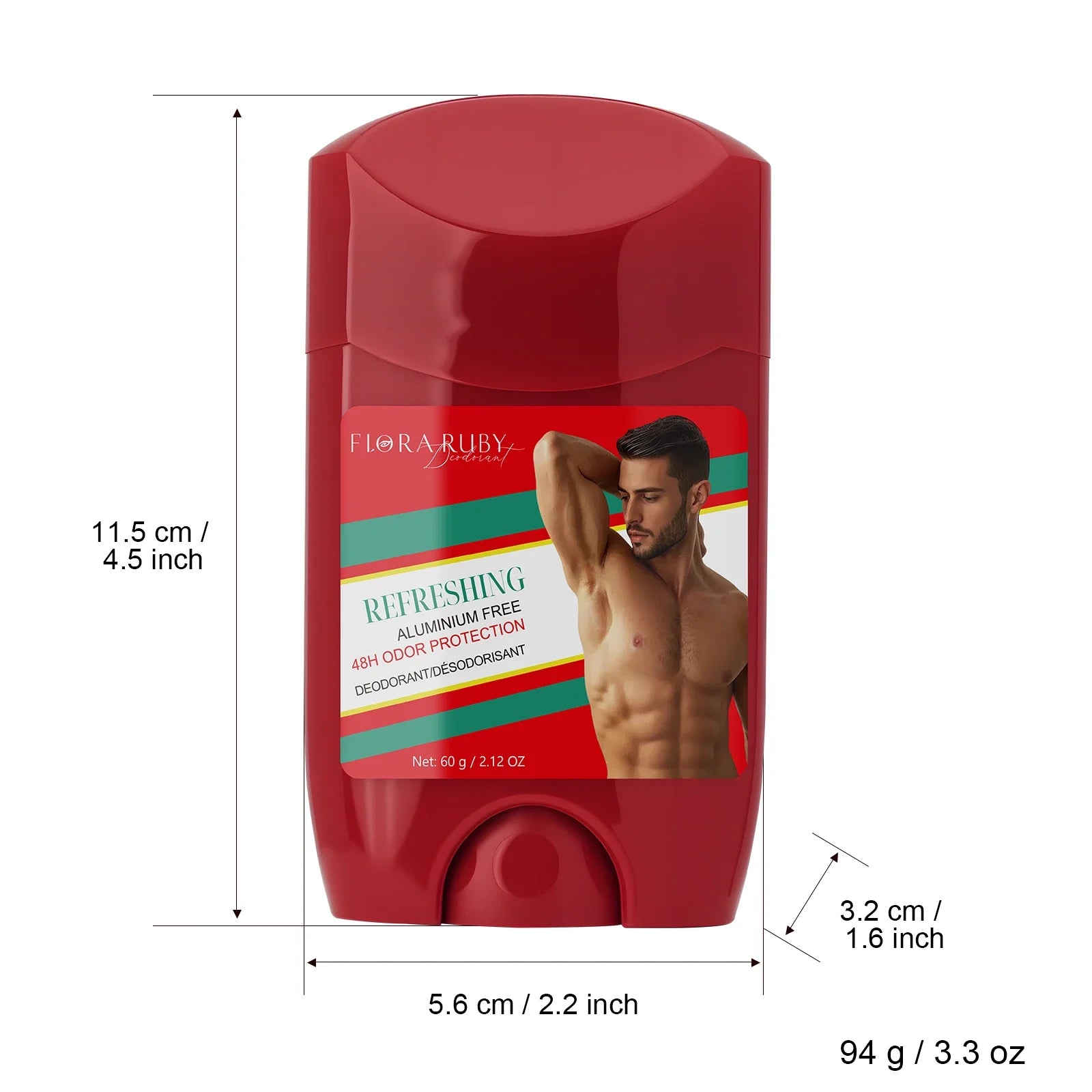 Long-Lasting Aluminum-Free Deodorant Stick for Men - 6