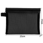 3-Piece Mesh Travel Toiletry and Makeup Organizer Set