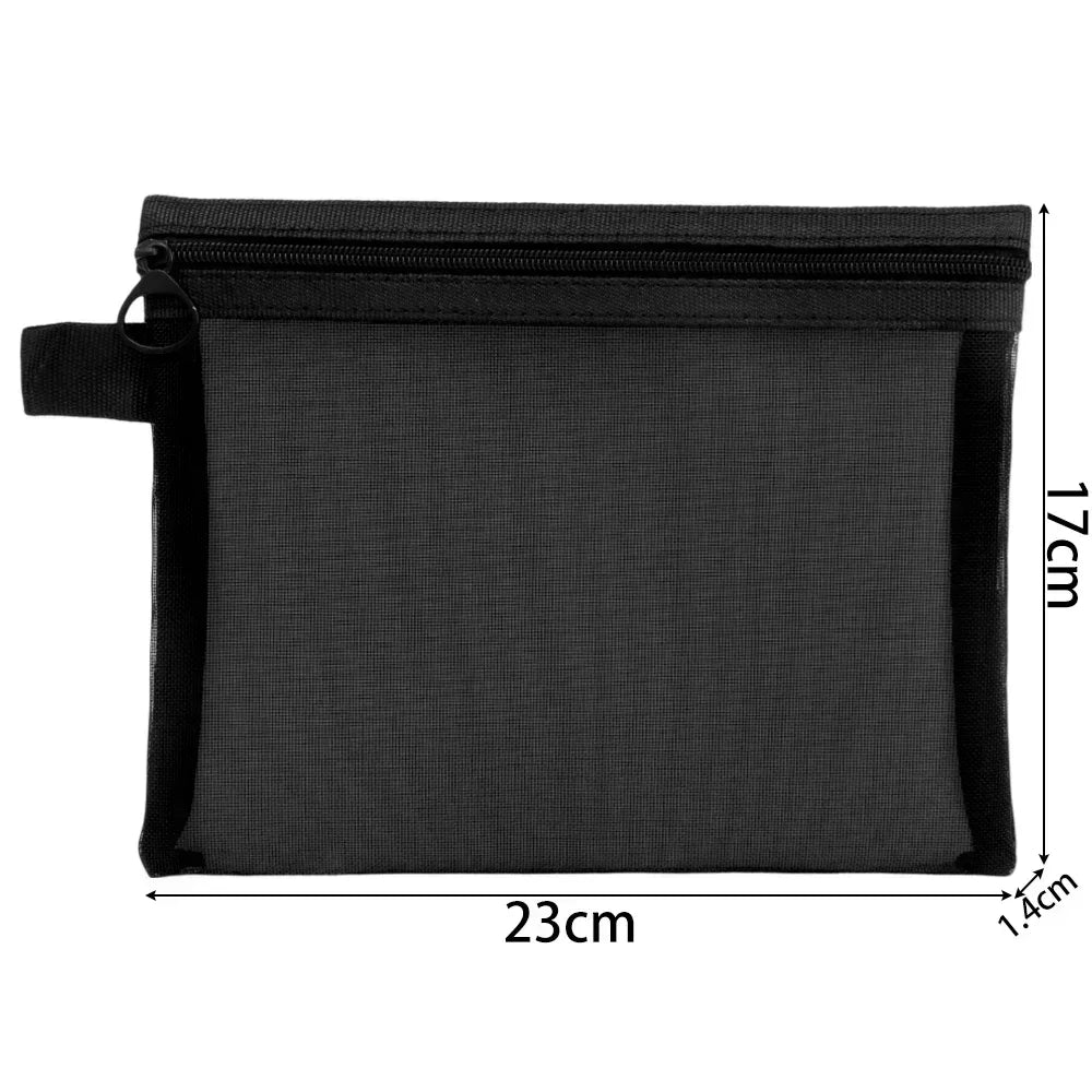 3-Piece Mesh Travel Toiletry and Makeup Organizer Set