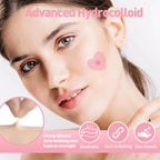 Colorful Heart Hydrocolloid Pimple Patches for Acne Treatment
