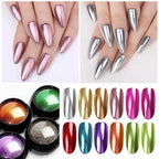 Metallic Mirror Effect Nail Glitter Chrome Powder